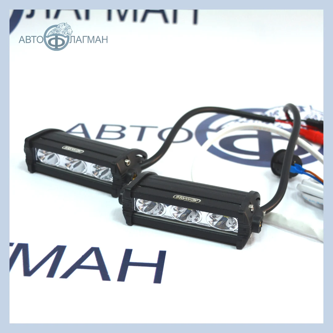 Светодиодные фары SKYWAY мини S07201076, цвет свечения: белый